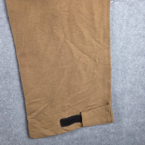 Bass Outdoor Cargo Pants Mens XL Brown Tan Hiking Tactical Articulated Knee XL - Picture 9 of 12